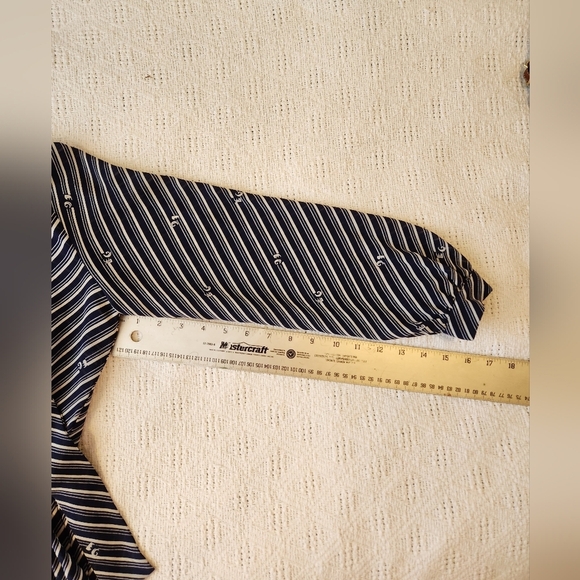 Striped Navy ERGE Dress Size 12 - Picture 13 of 15